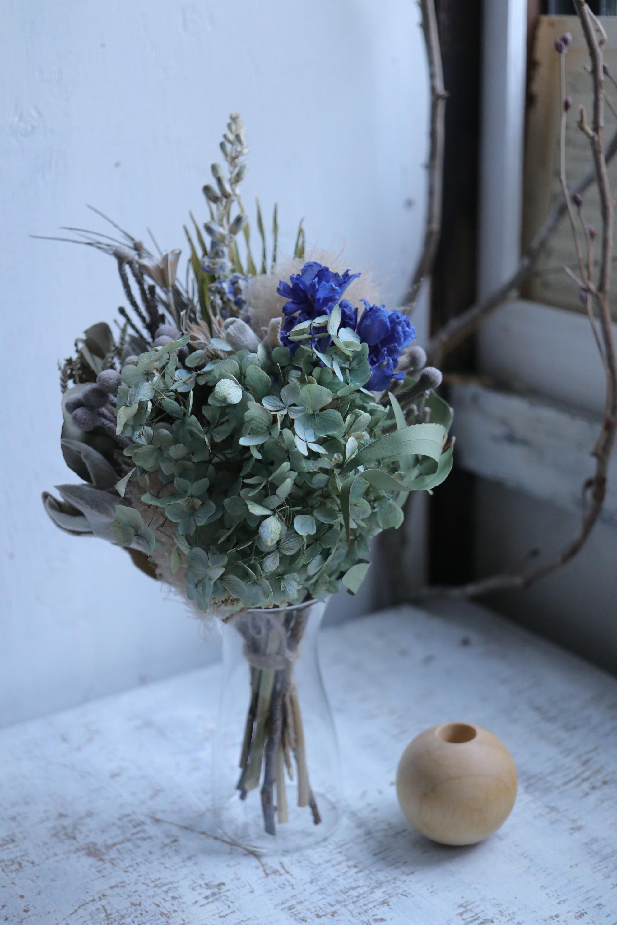 花のある暮らしの始めの一歩セット〜生花もドライフラワーも＊1輪挿しもブーケも飾れるベースセット | 4枚目