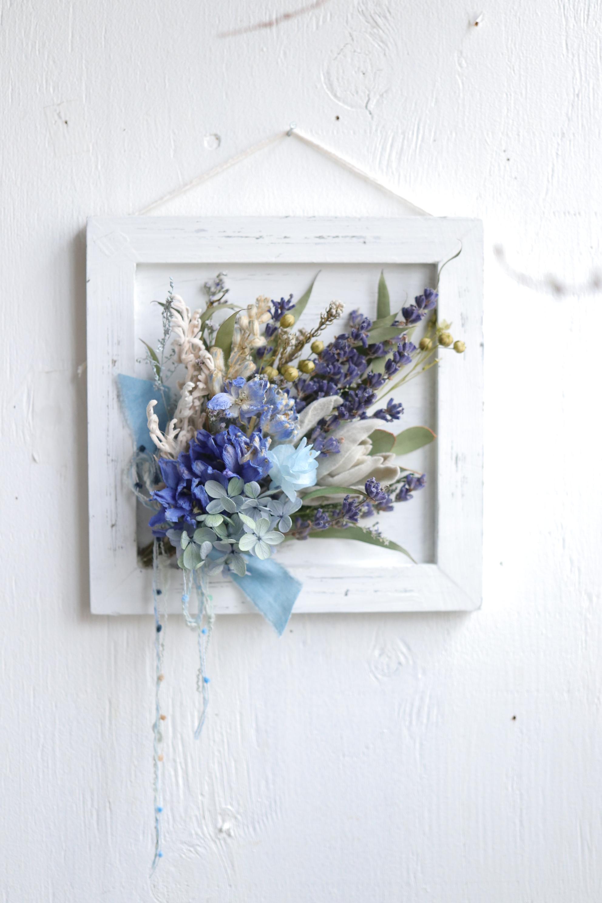 2wayウッドフレームアレンジ爽やかな青い花束を贈る〜母の日ギフト2026 | 5枚目