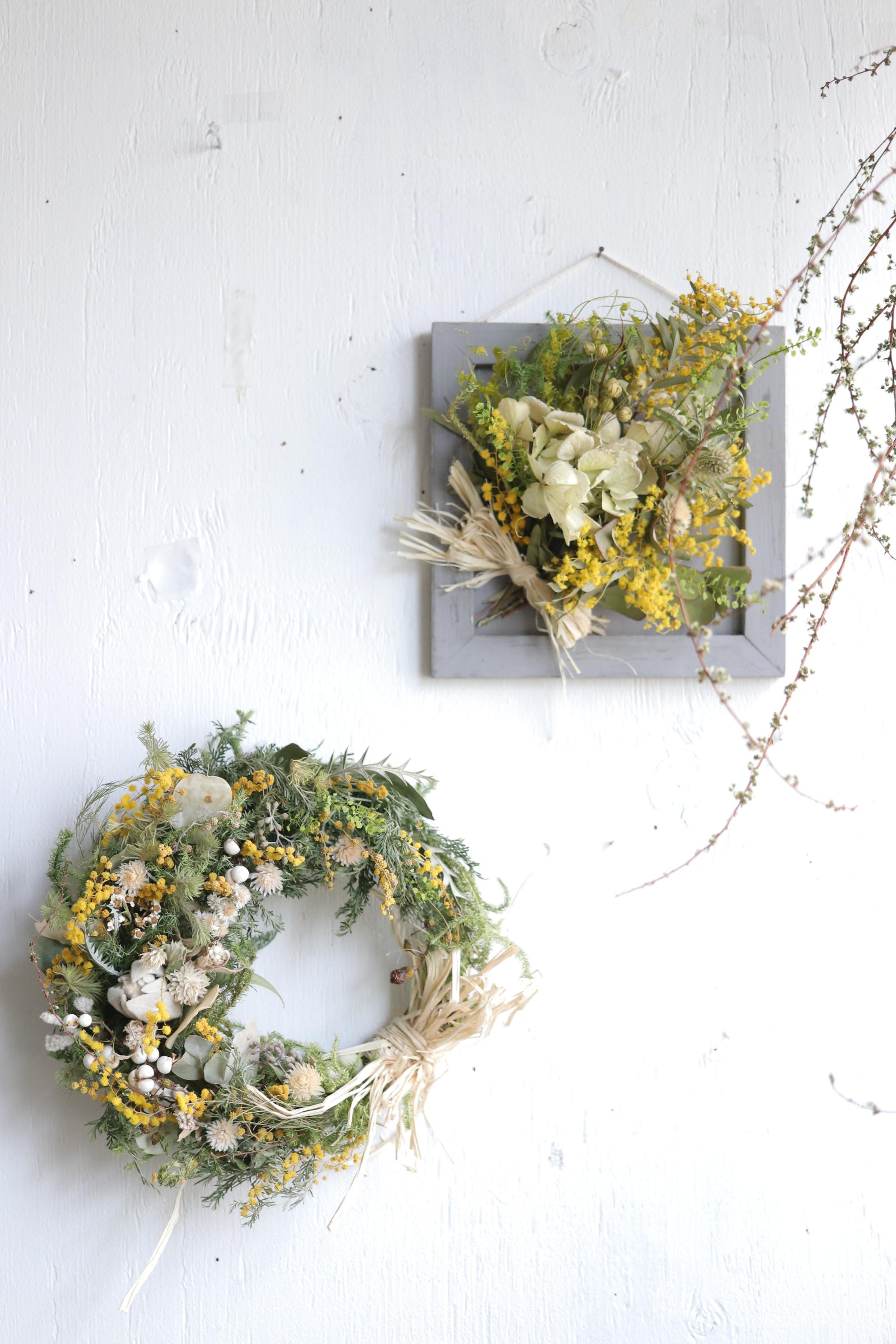 2wayウッドフレームアレンジミモザと紫陽花の花束を贈る〜母の日ギフト2026 | 9枚目