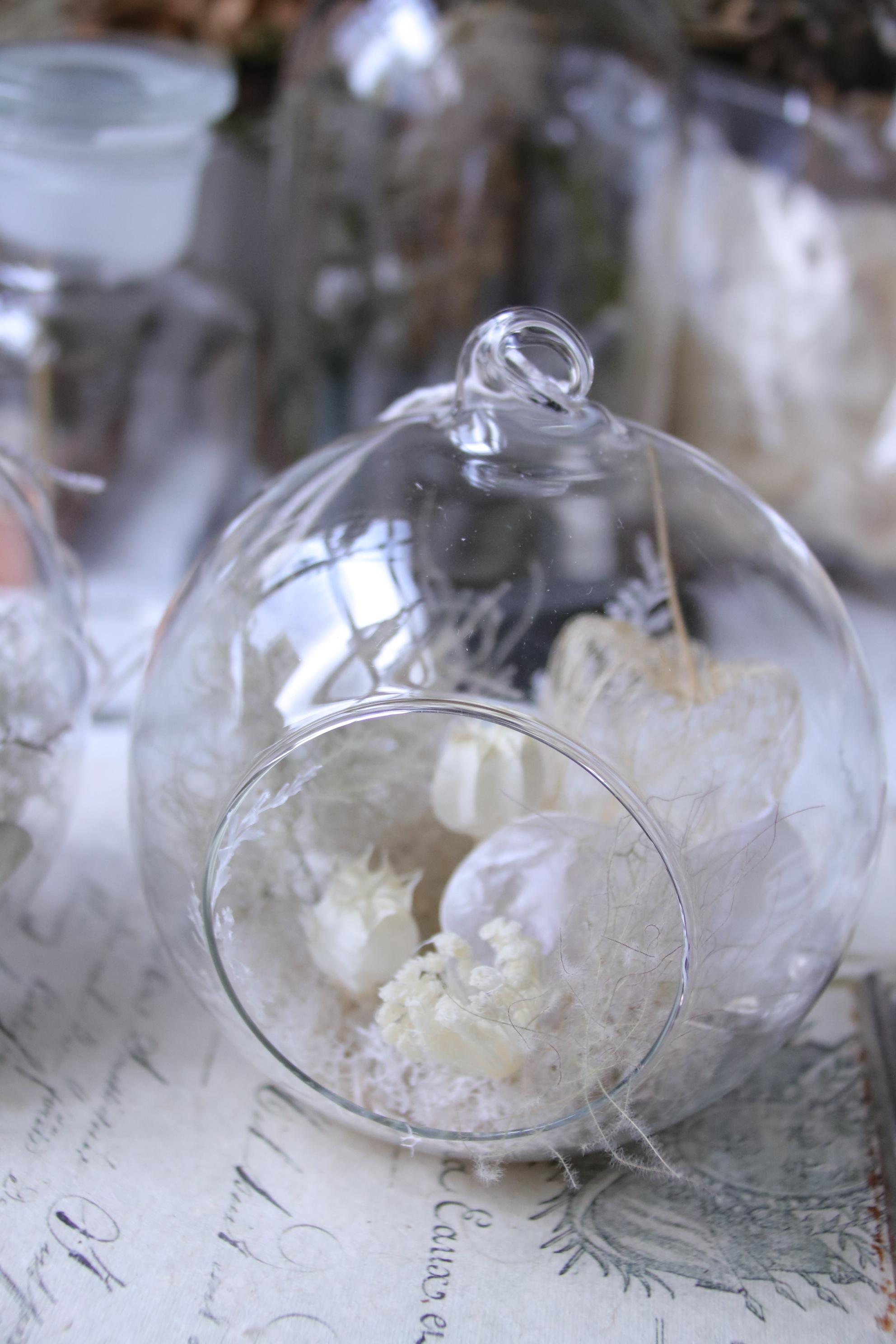 ガラスボールアレンジ〜エクリュの世界