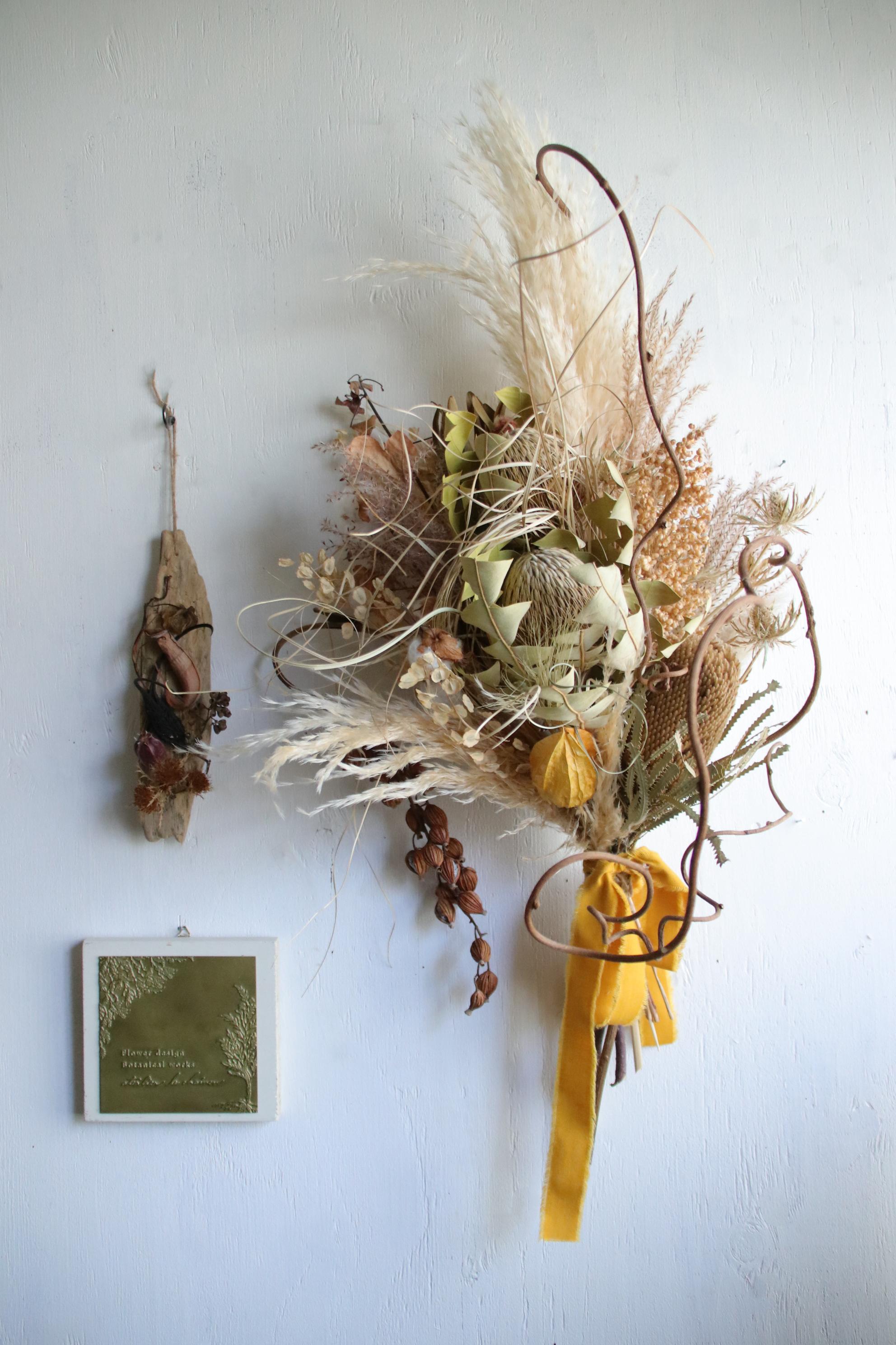 実りの秋スワッグ/ドライフラワー